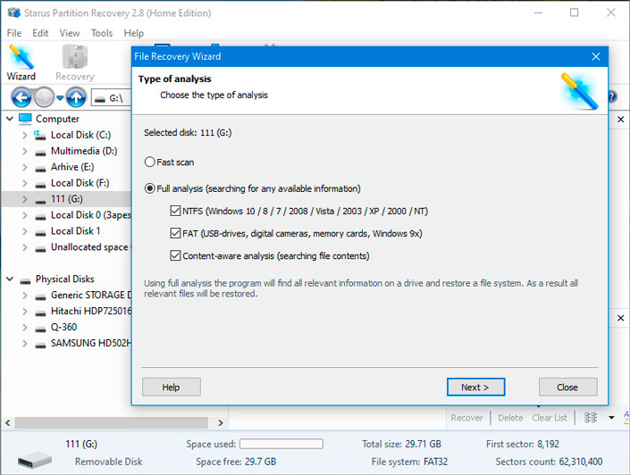 download the new Starus Partition Recovery 4.8