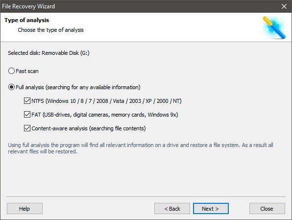 Starus Partition Recovery window